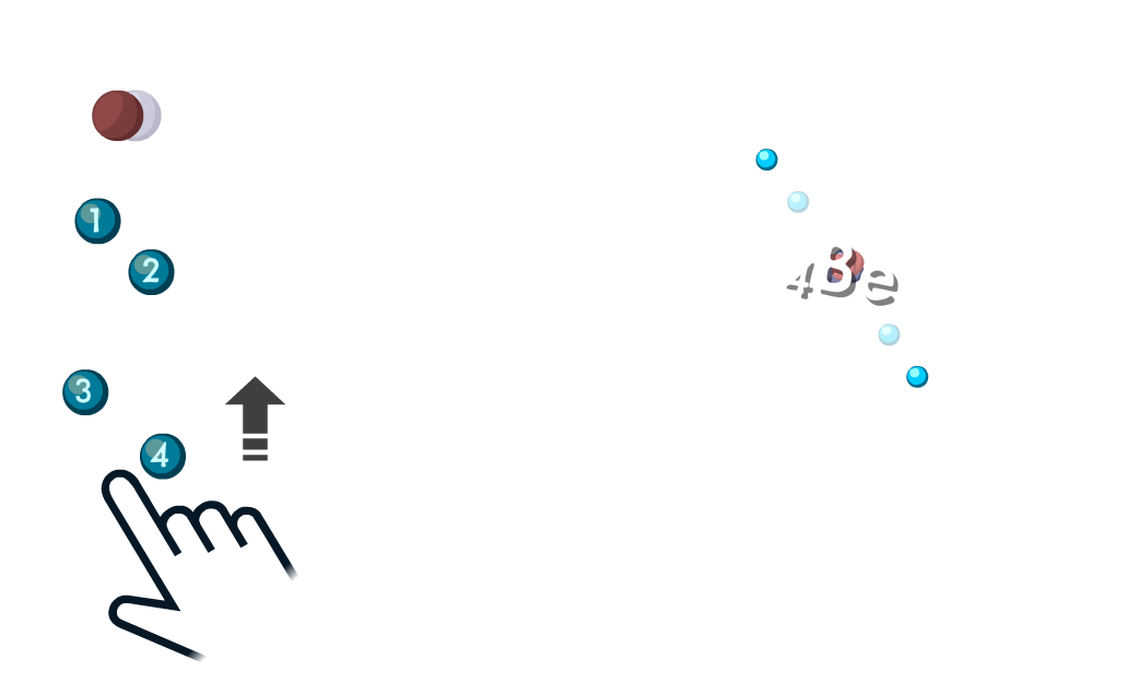 Atoms game - player adds an equal number of protons and electrons to build a Be atom.